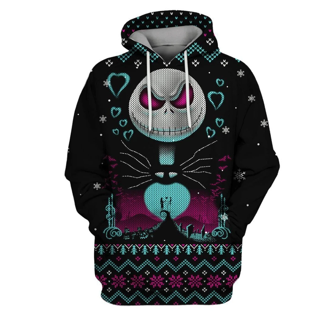 Nightmare Before Christmas Night Of Love Custom Apparel - 3D Printed Pullover Hoodie