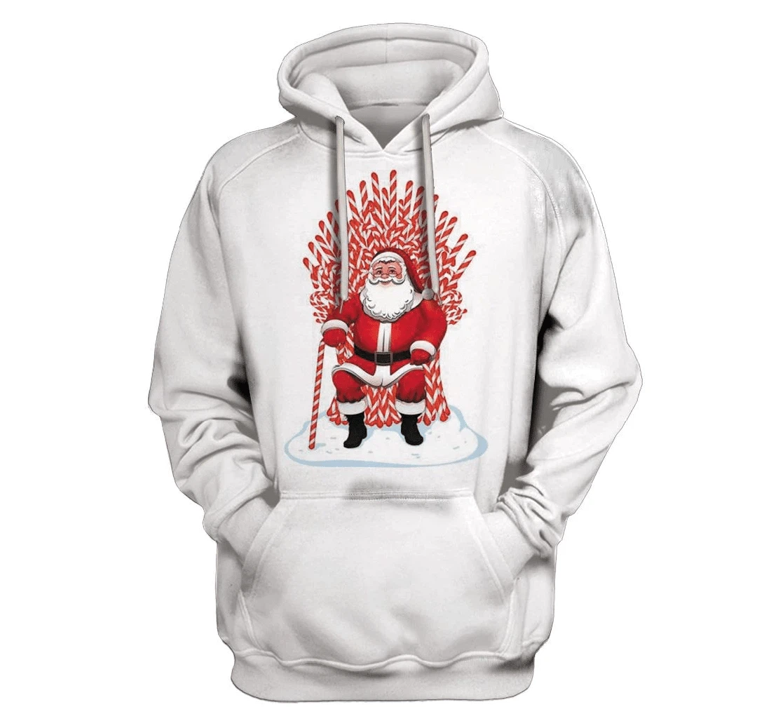 Happy Santa Claus On Christmas Custom - 3D Printed Pullover Hoodie