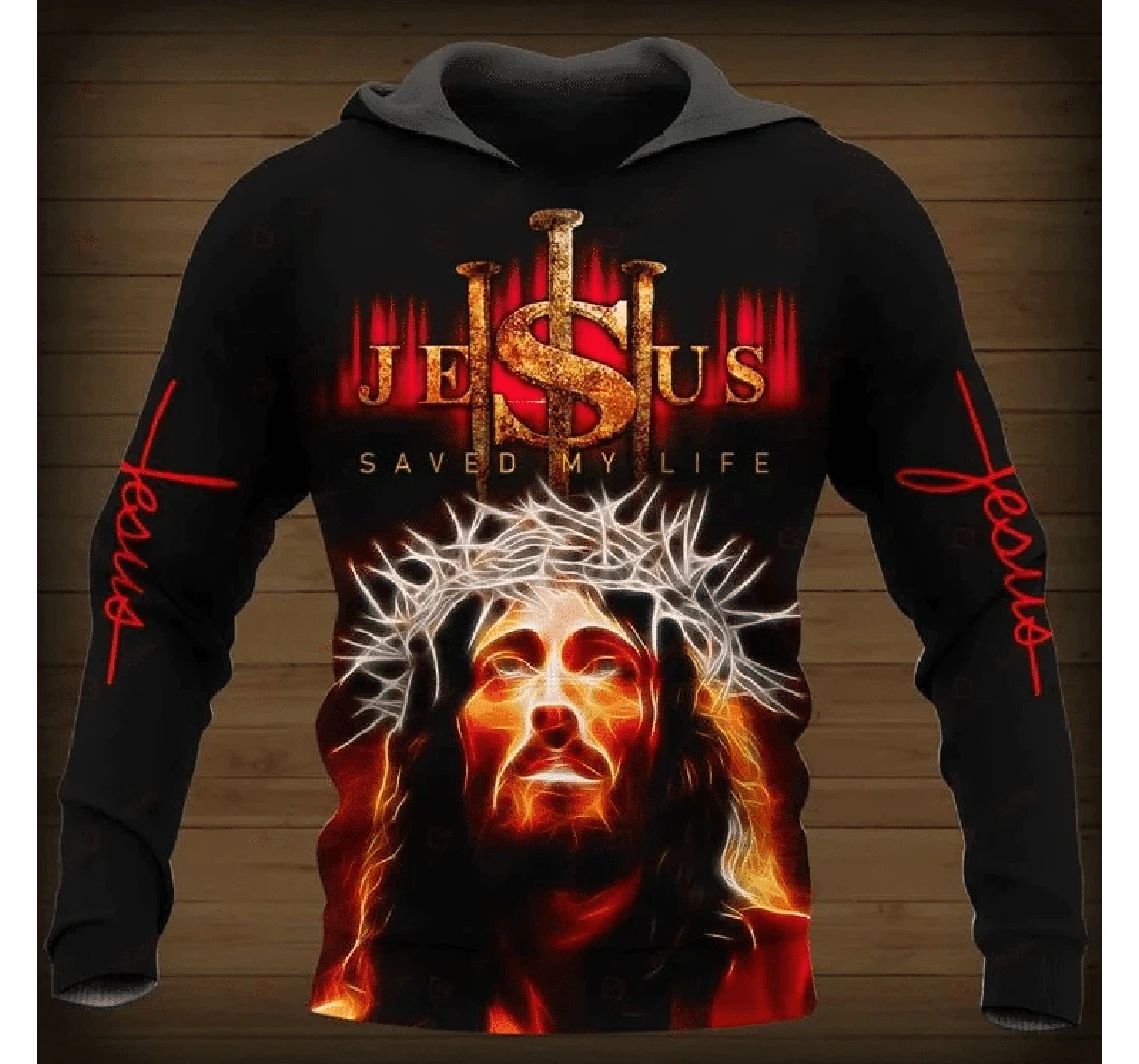 Lion Jesus Crown Faith Over Fear 3D Hoodie All Over Print Christmas Gift Us Size