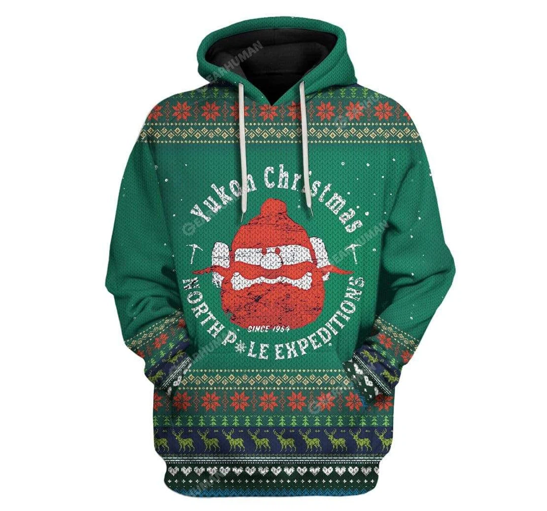 Ugly Yukon Christmas Custom - 3D Printed Pullover Hoodie