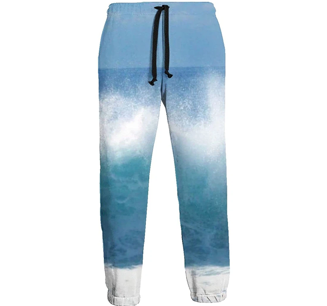 Long Wave Funny Sweatpants, Joggers Pants With Drawstring For Men, Women -  Fashion Store AZ