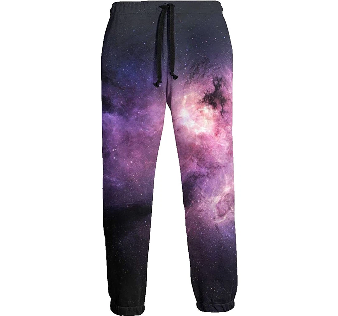 Galaxy Nebula Stardust Bright Shining Stars 7 Sweat Hip Hop Garment Spring Sweatpants, Joggers Pants With Drawstring For Men, Women