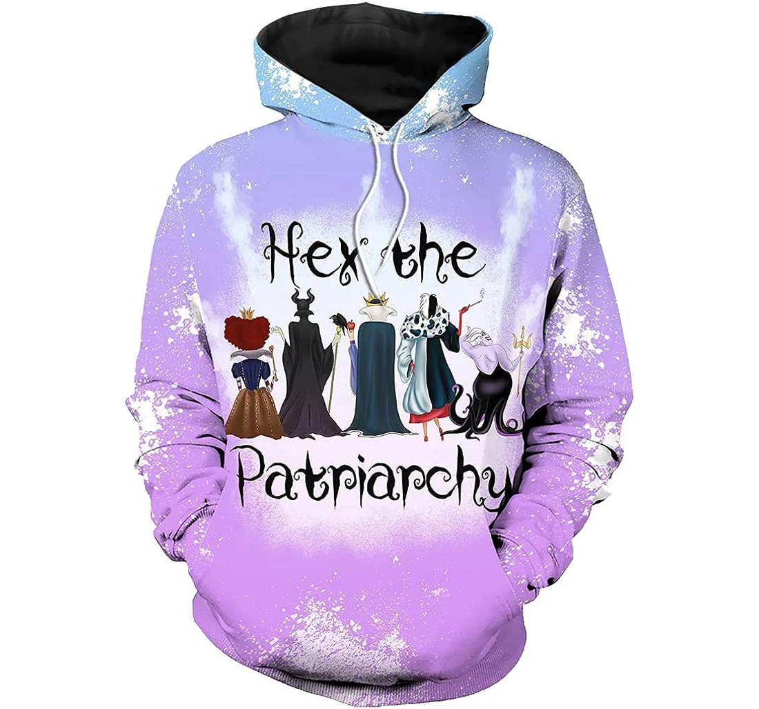 Halloween Witchcraft Hex The Patriarchy Halloween Pefect Gift - 3D Printed Pullover Hoodie