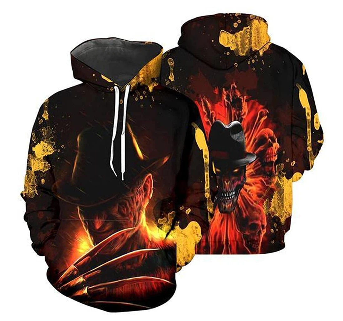 Freddy Krueger 1 Pefect Freddy Krueger Freddy Horror Halloween Gift - 3D Printed Pullover Hoodie