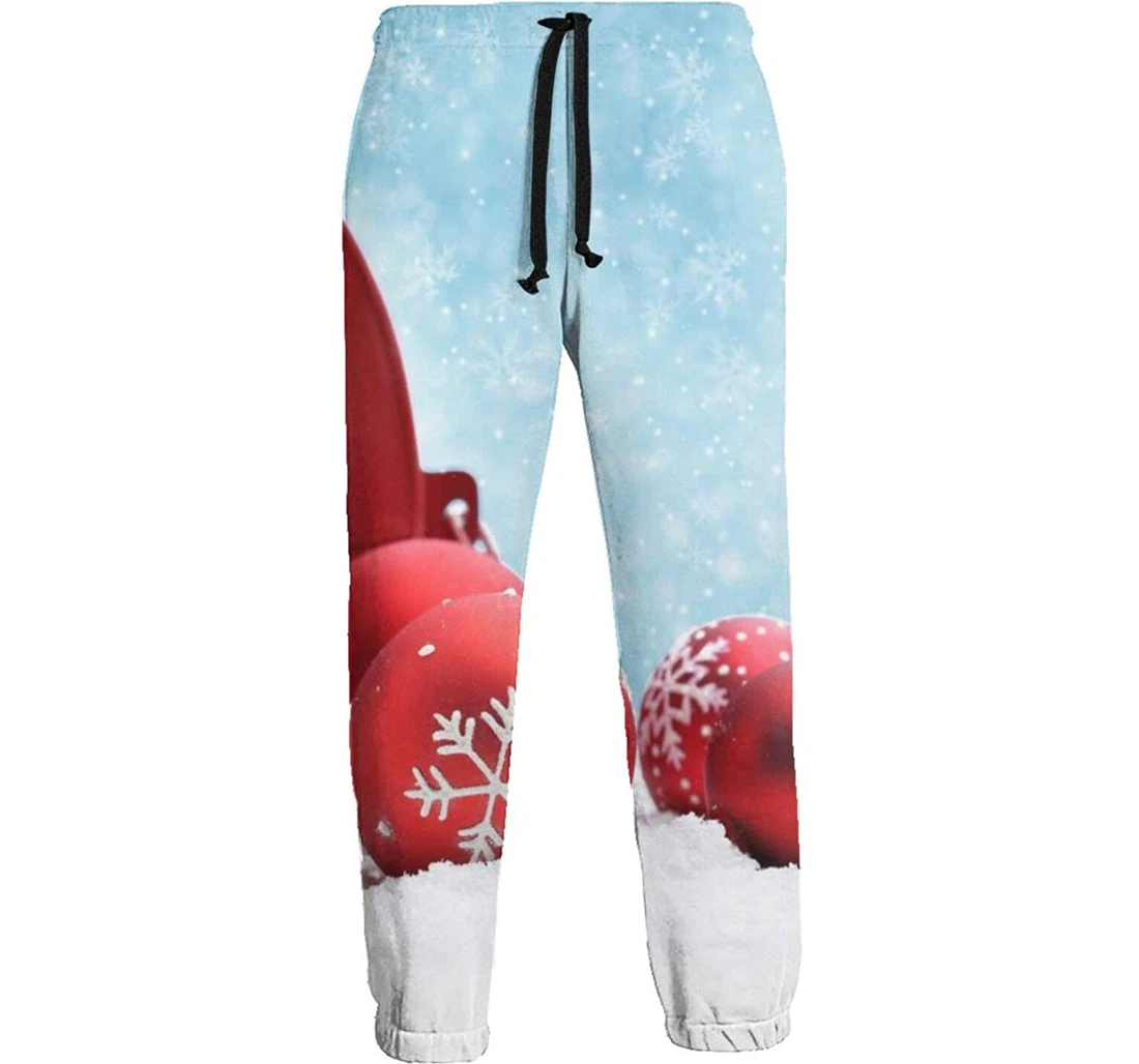 Christmas Decor Tapestry Funny Sweatpants, Joggers Pants With Drawstring For Men, Women