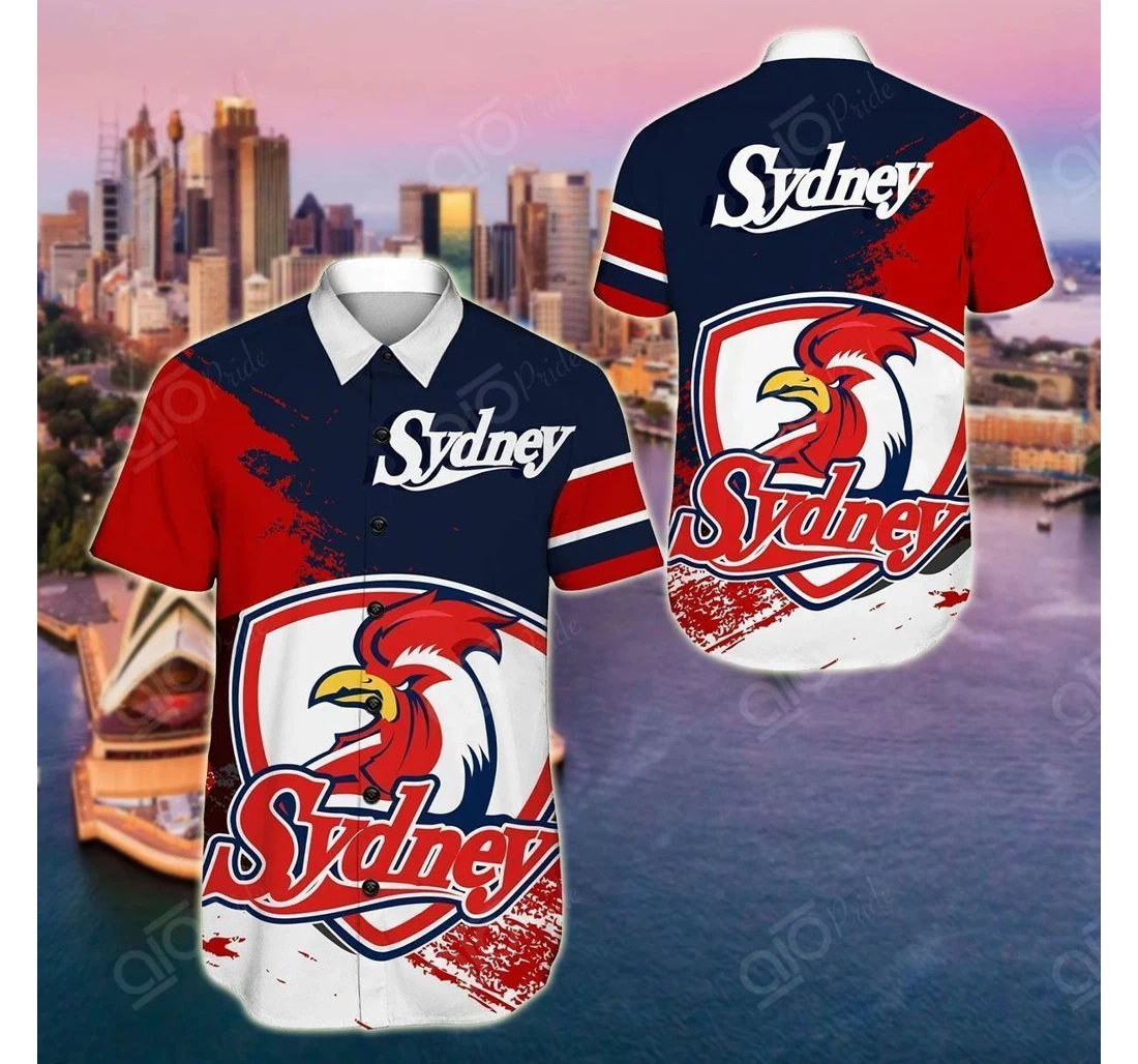 Personalized Discover Cool Sydney Roosters Special Linen Hawaiian Shirt, Button Up Aloha Shirt For Men, Women