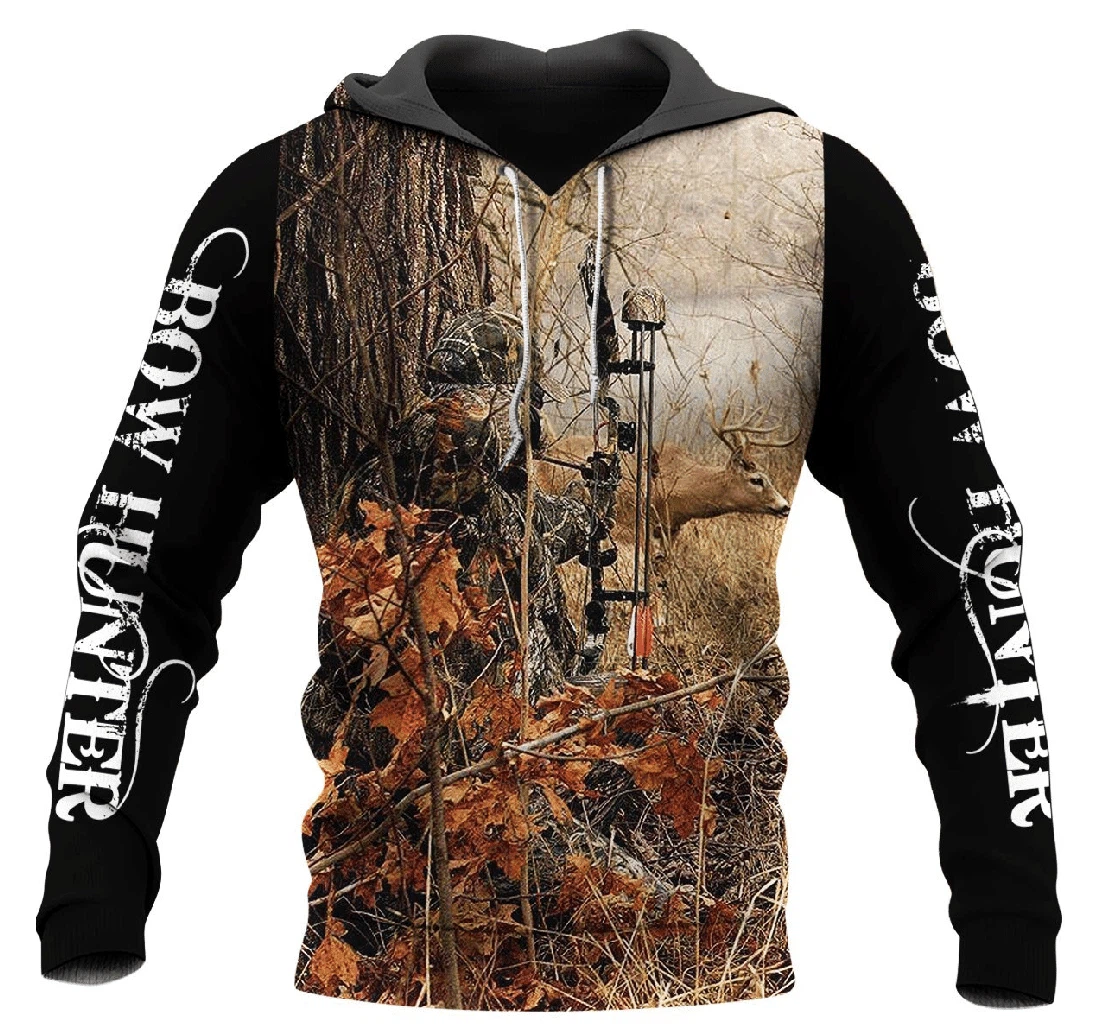 Deer Hunting - 3D Printed Pullover Hoodie