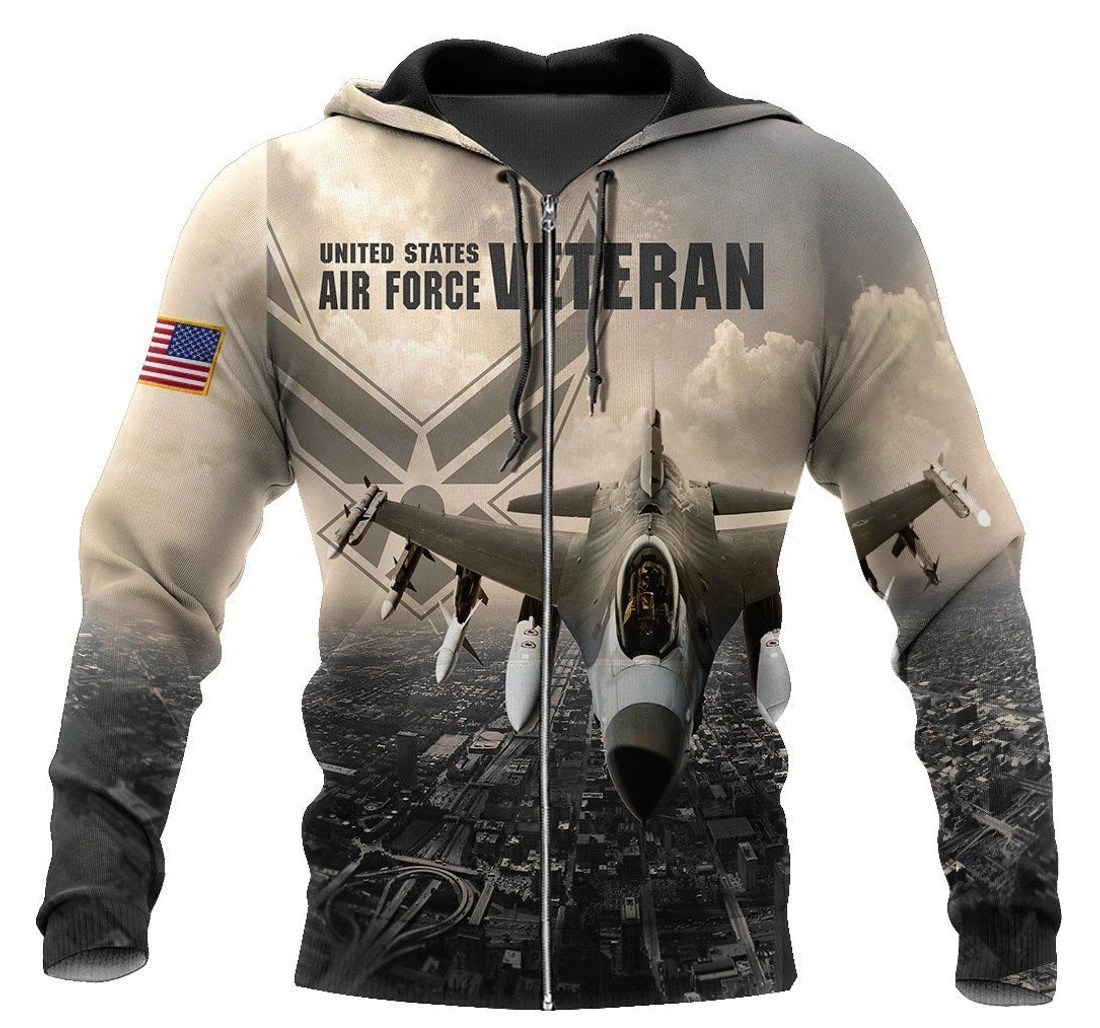 Veteran Us Air Force Veteran - 3D Printed Pullover Hoodie