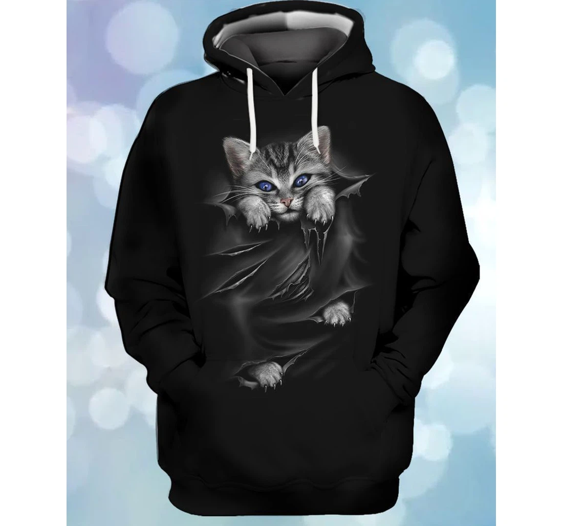 Cat Love High Quality - 3D Printed Pullover Hoodie