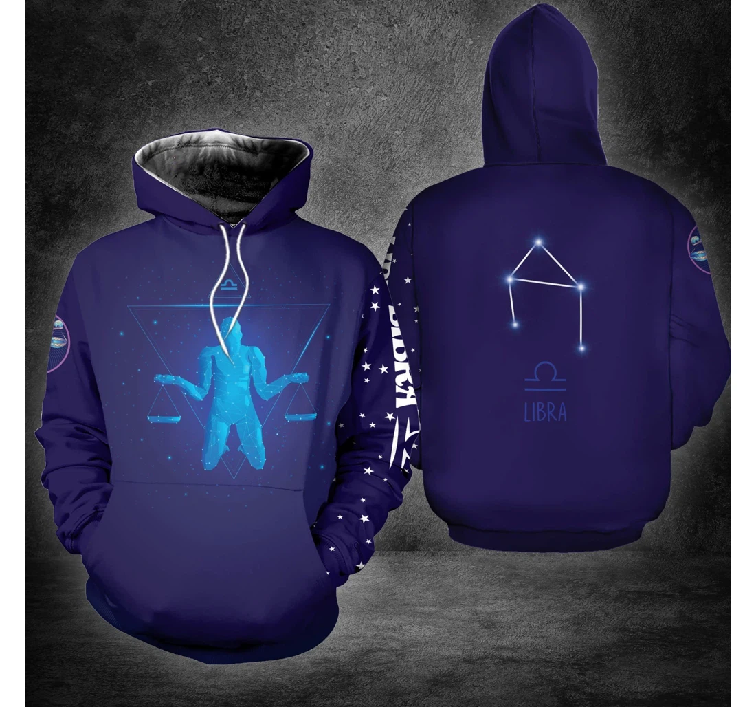 Personalized Amazing Libra Horoscope Birthday L - 3D Printed Pullover Hoodie