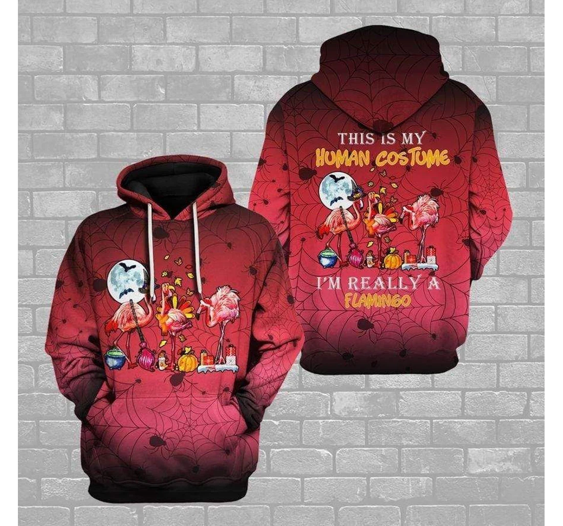 This Is My Human Flamingo Halloween Va - 3D Printed Pullover Hoodie