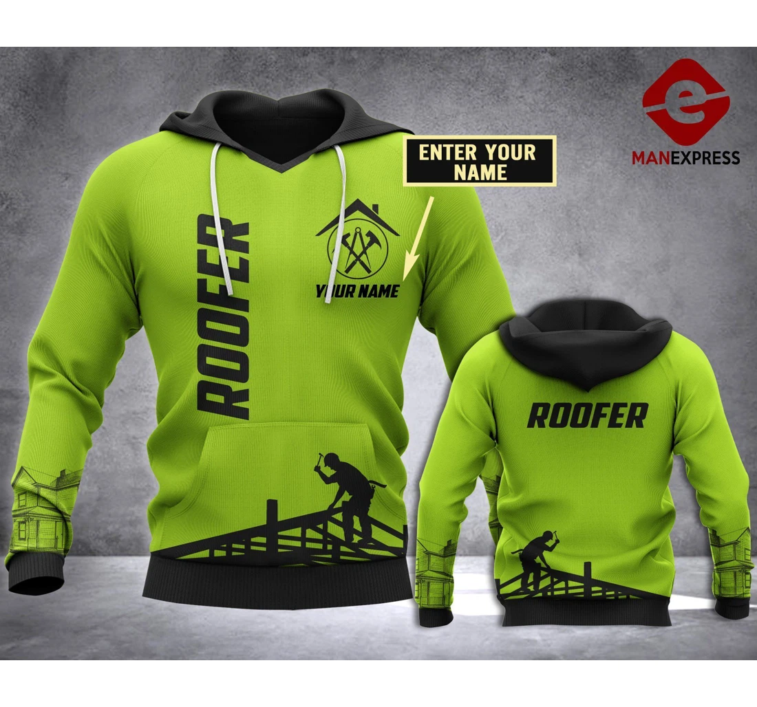 Roofer Personalized Hjiuf - 3D Printed Pullover Hoodie