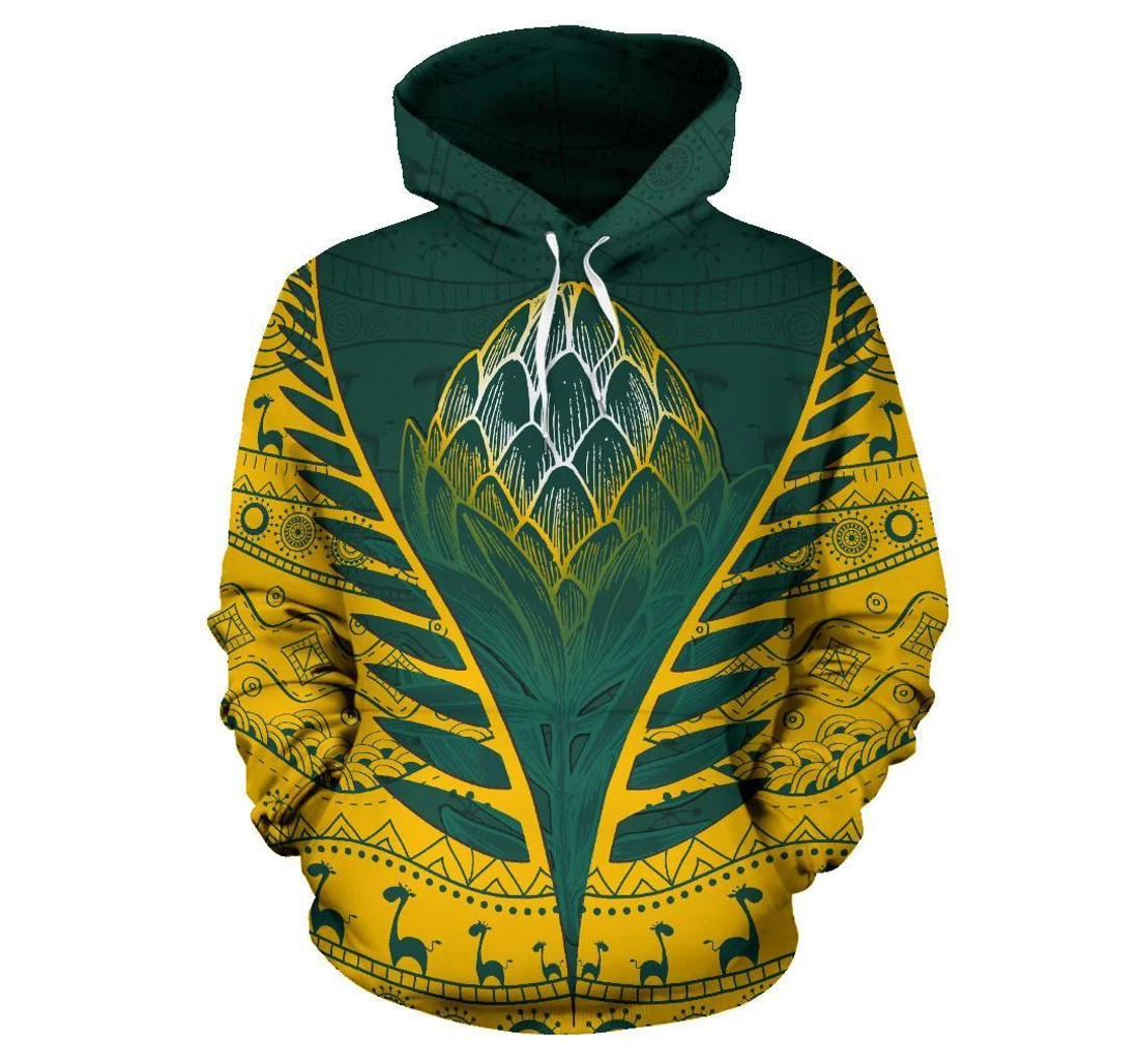 Tahiti Up Curve Ouetg - 3D Printed Pullover Hoodie