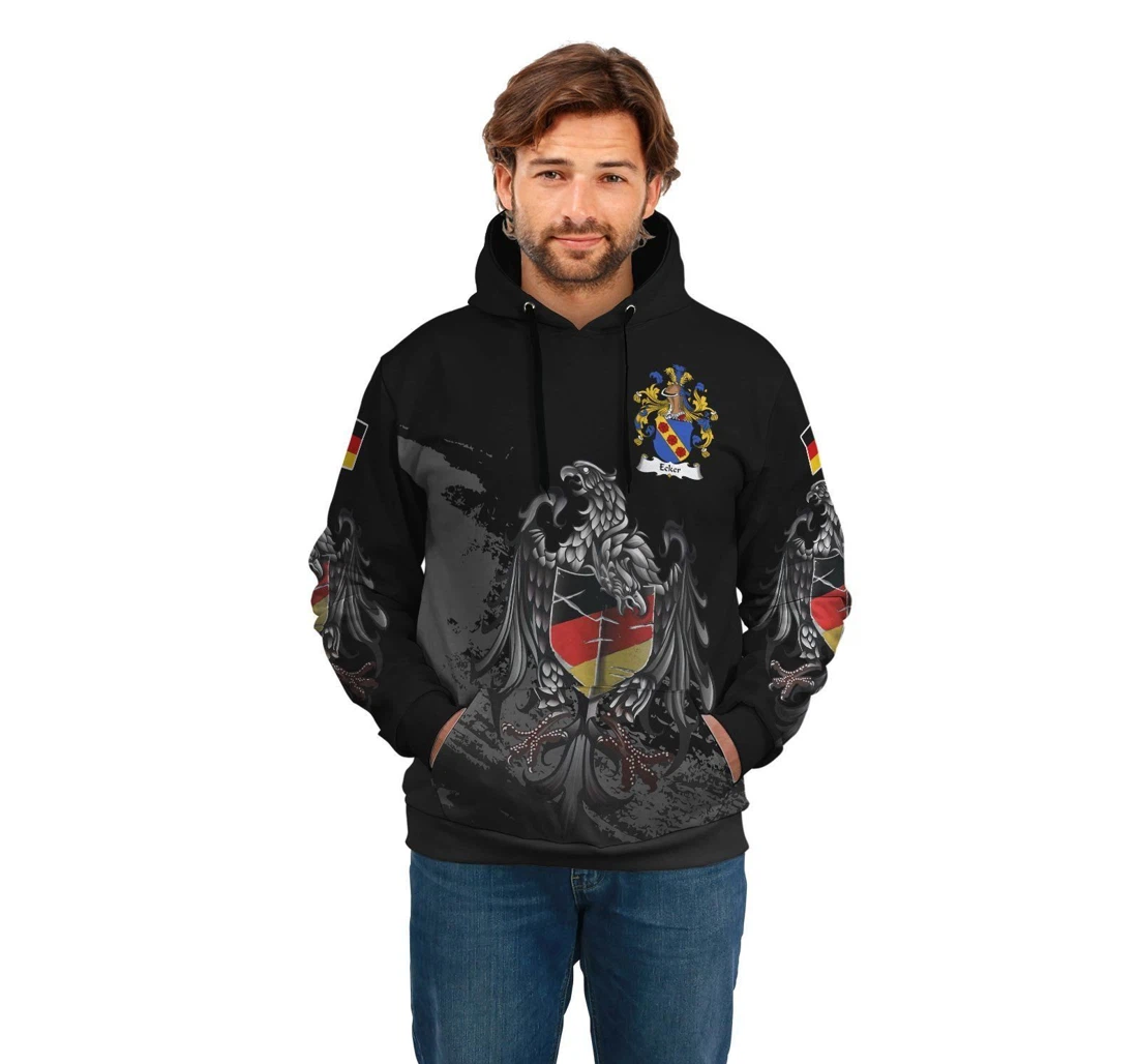 Personalized Eckl Germany Oxbfq - 3D Printed Pullover Hoodie