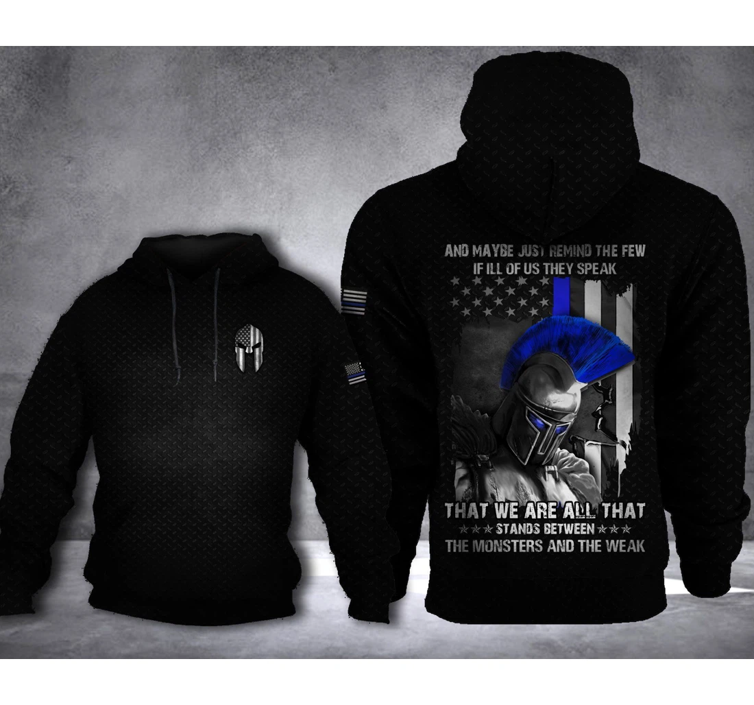 Blue Warrior Hscja - 3D Printed Pullover Hoodie