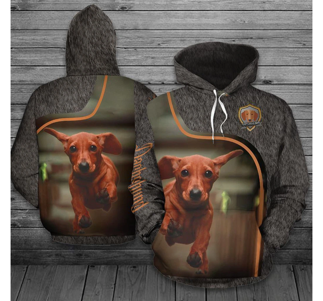 Dachshund Oydlk - 3D Printed Pullover Hoodie