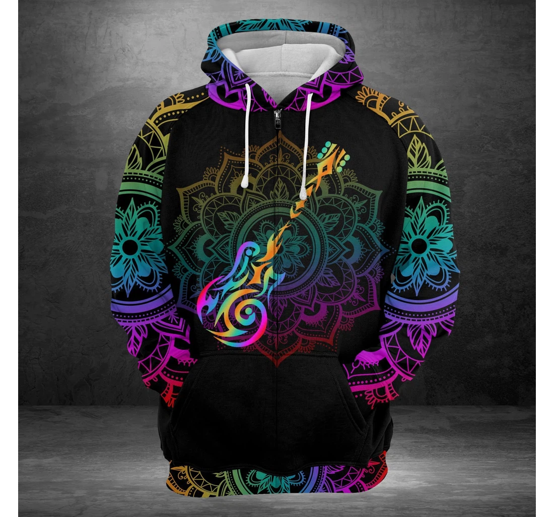 Guitar Printafy - 3D Printed Pullover Hoodie