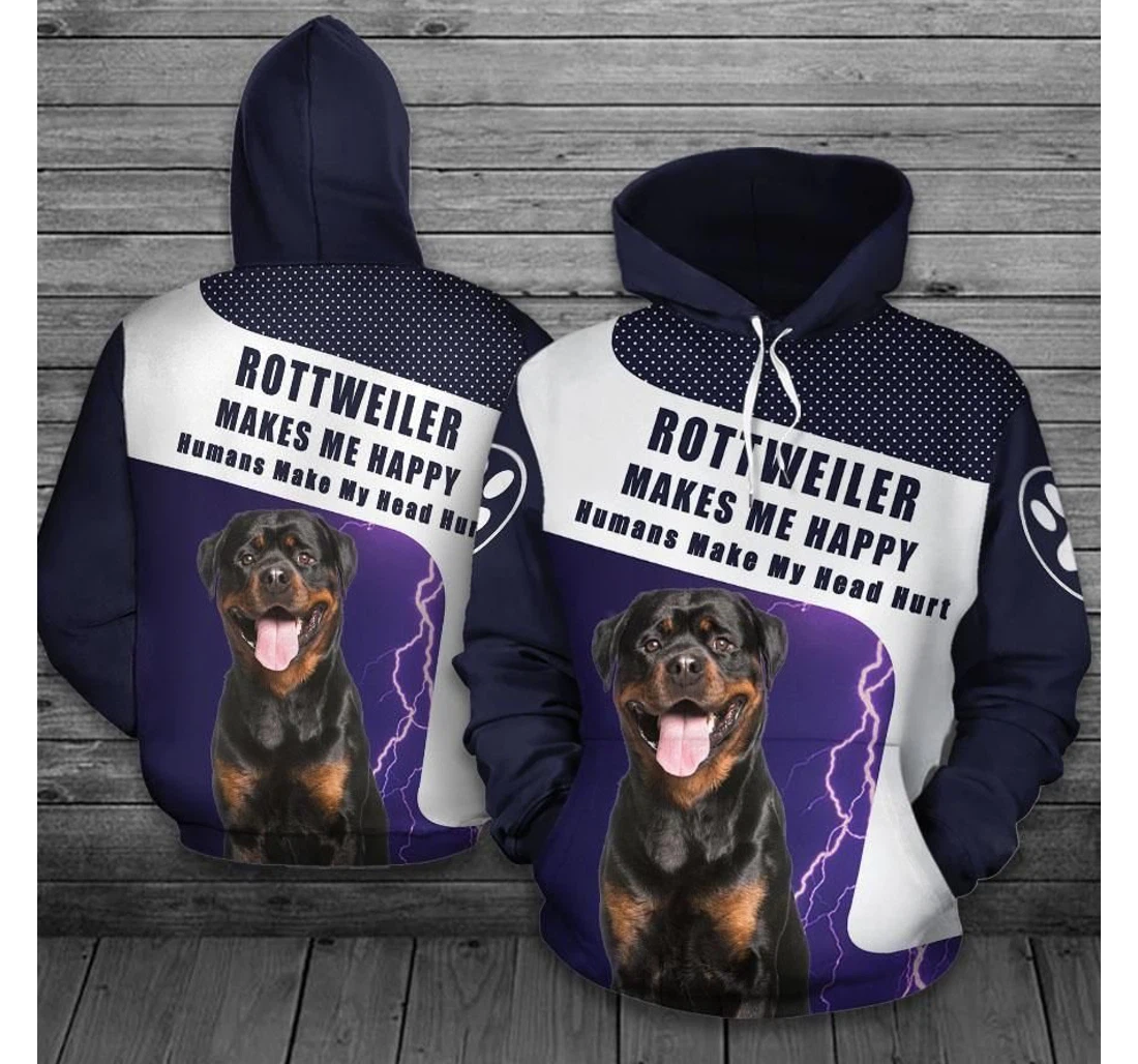 Rottweiler Olewk - 3D Printed Pullover Hoodie