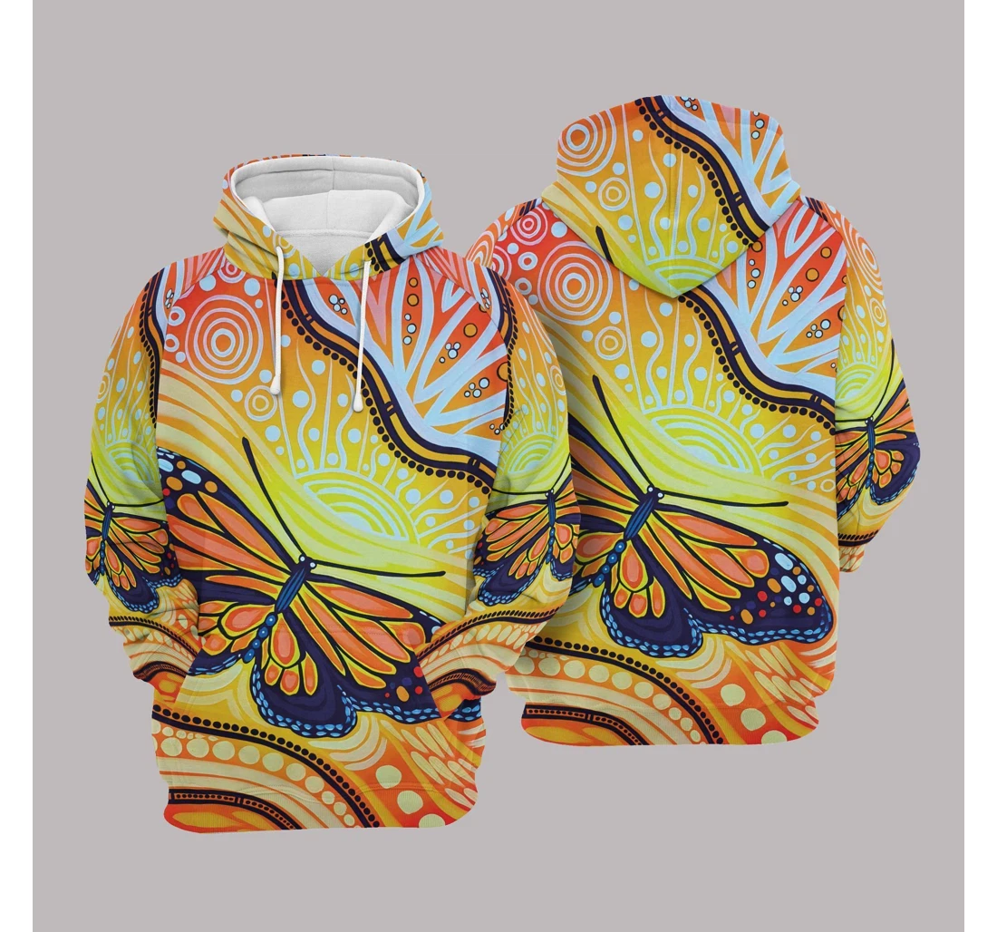 Butterfly Oybnw - 3D Printed Pullover Hoodie