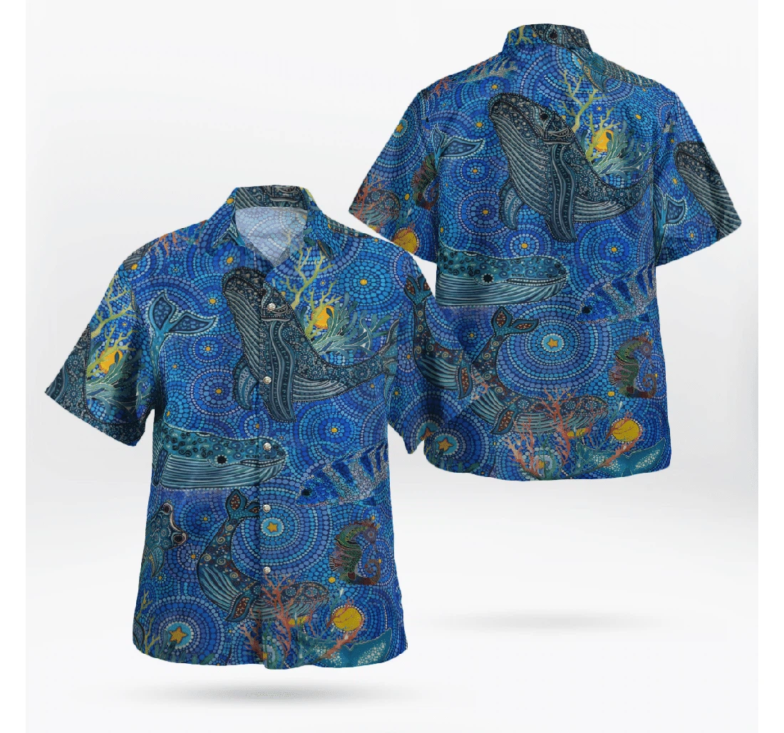 Personalized Amazing Whale Hawaiian Shirt, Button Up Aloha Shirt For Men, Women