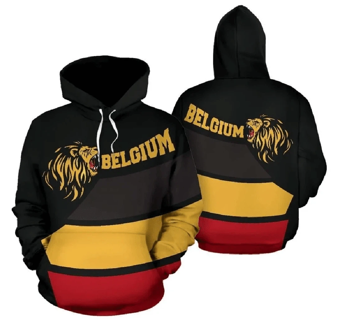 Belgium - 3D Printed Pullover Hoodie