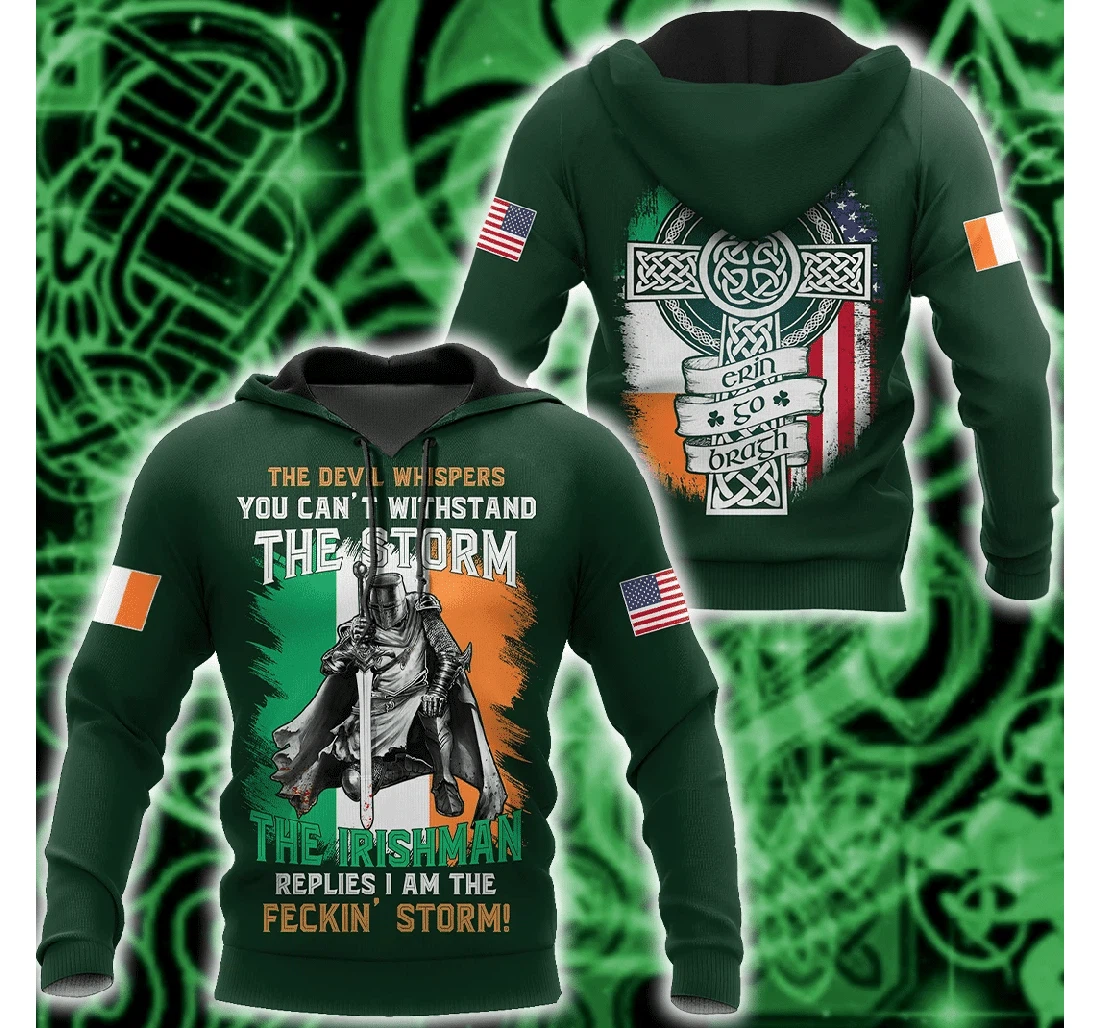 The Irishman St.patrick Day - 3D Printed Pullover Hoodie