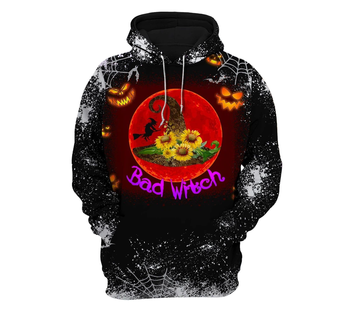 Bad Witch - 3D Printed Pullover Hoodie