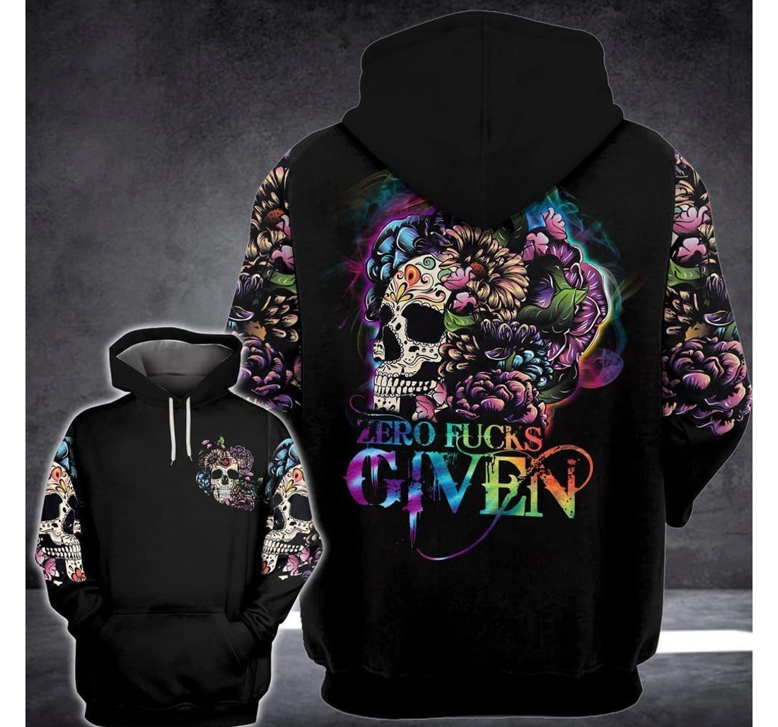 Halloween Gift Mother Cool Zero F Given Sugar Skull - 3D Printed Pullover Hoodie