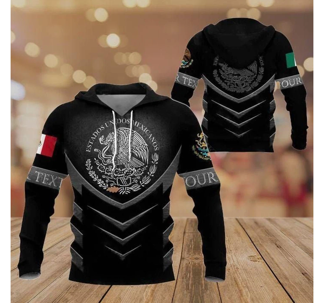 Custom Name Honor Mexican Warrior - 3D Printed Pullover Hoodie