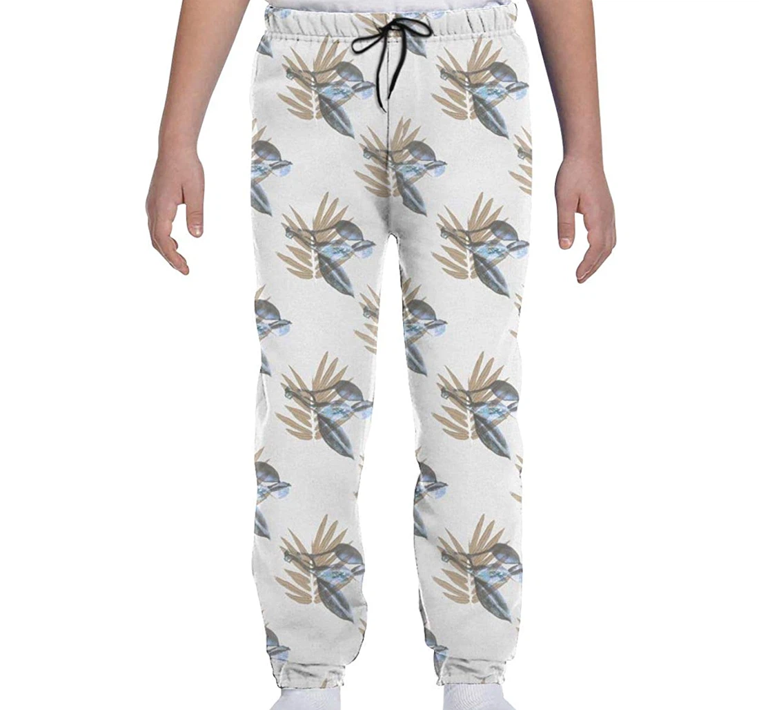 Personalized Bamboo Leaf Sweatpants, Joggers Pants With Drawstring For Men, Women