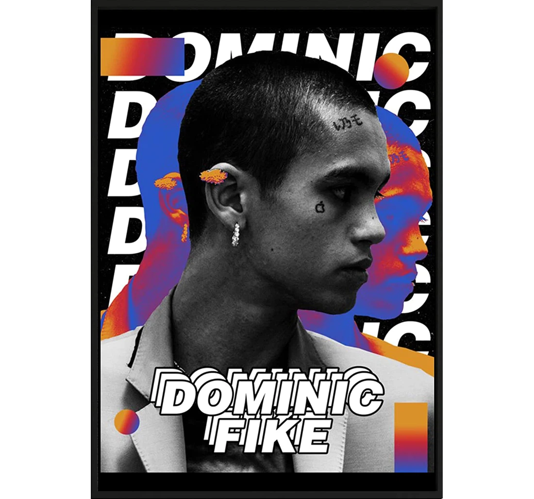 Poster, Canvas - Dominic Fike Singer Music Mental Deluxe Quotes Print Framed Wall Art