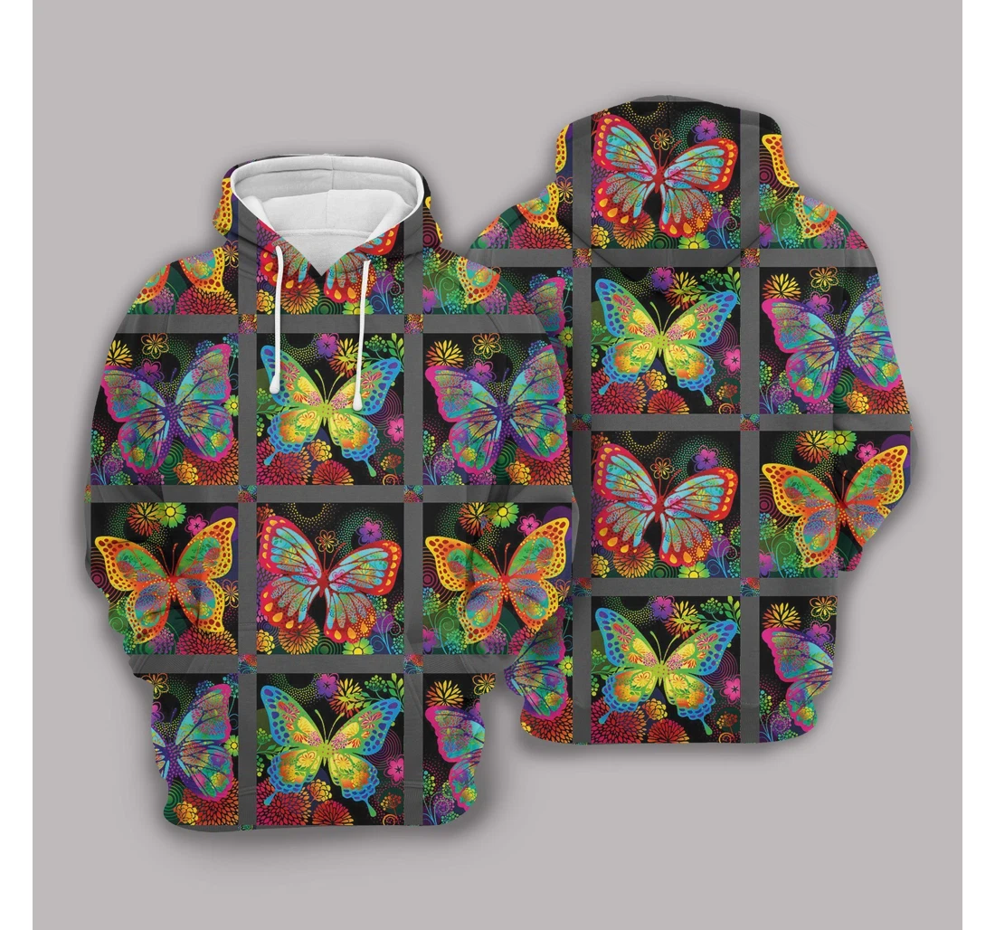 Butterfly Oybsl - 3D Printed Pullover Hoodie