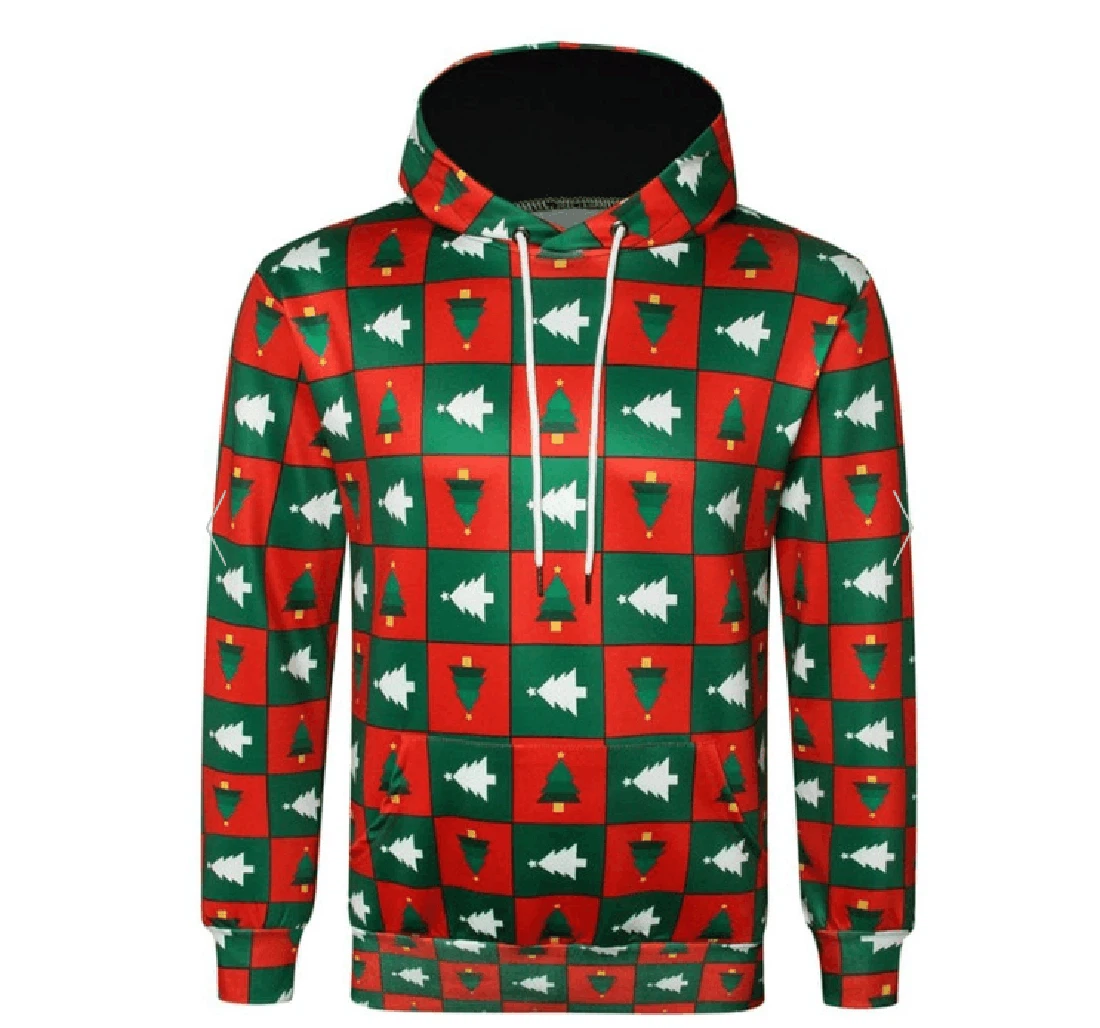 Christmas Tree Hxctp - 3D Printed Pullover Hoodie