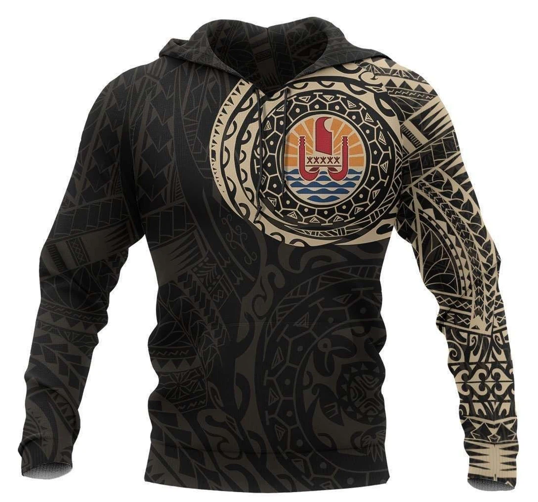 French Polynesia In My Heart Polynesian Awesome Hapwi - 3D Printed Pullover Hoodie