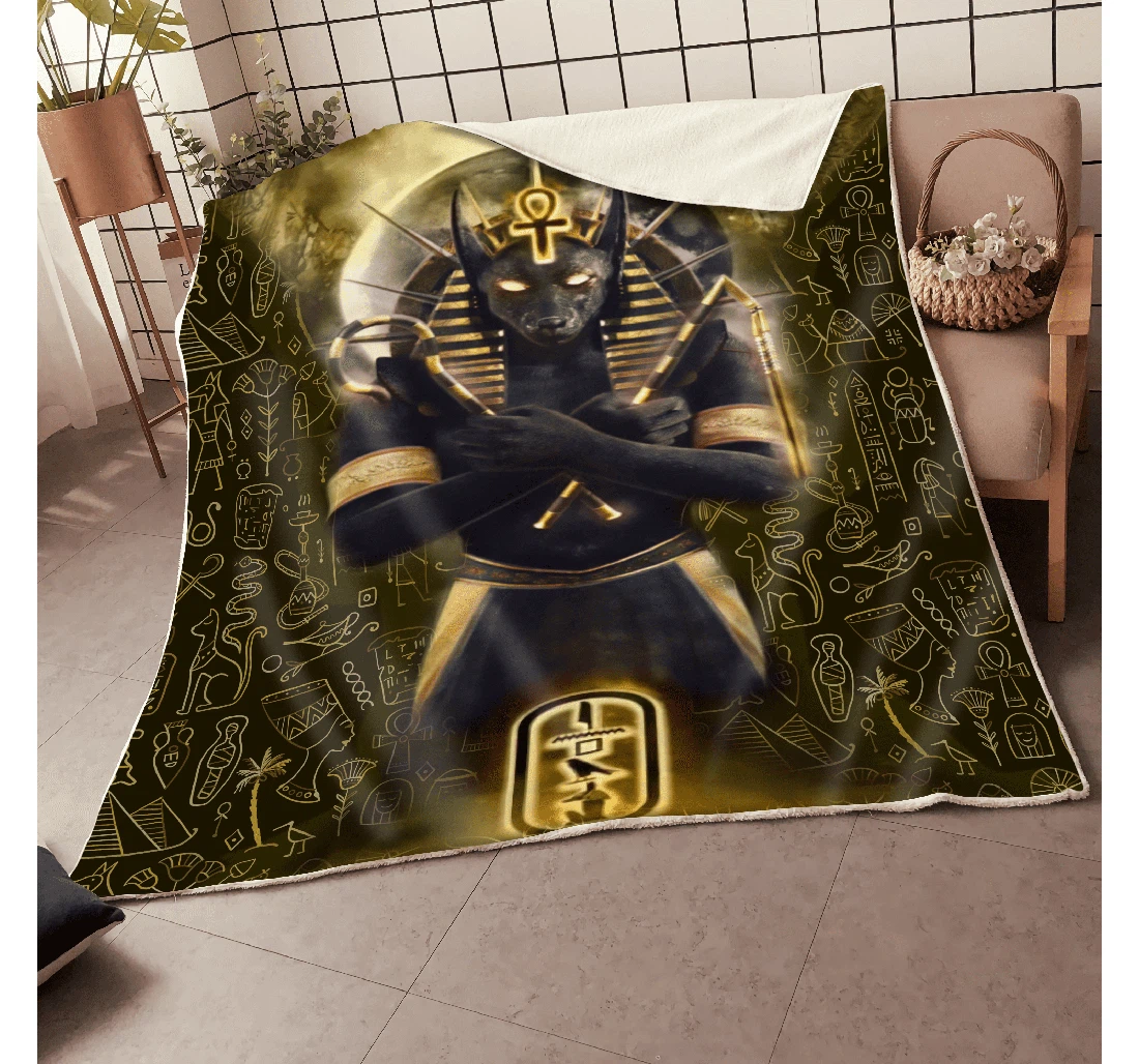 Throw Blanket, Quilt - Ancient Egypt 3d All Over Sherpa Fleece