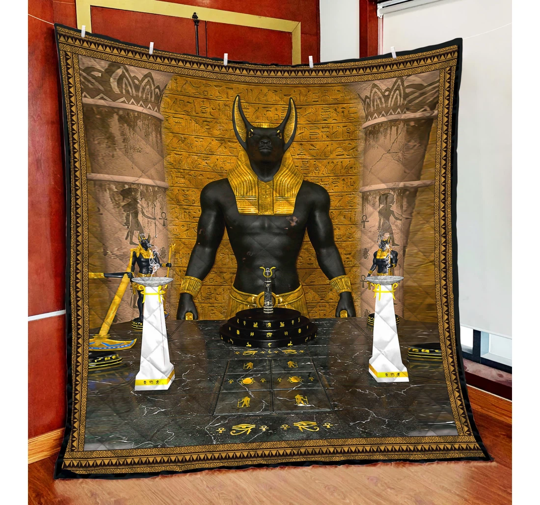 Throw Blanket, Quilt - Ancient Egypt 3d All Over Sherpa Fleece