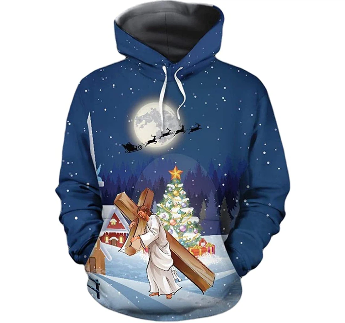 Lover Jesus Christmas - 3D Printed Pullover Hoodie