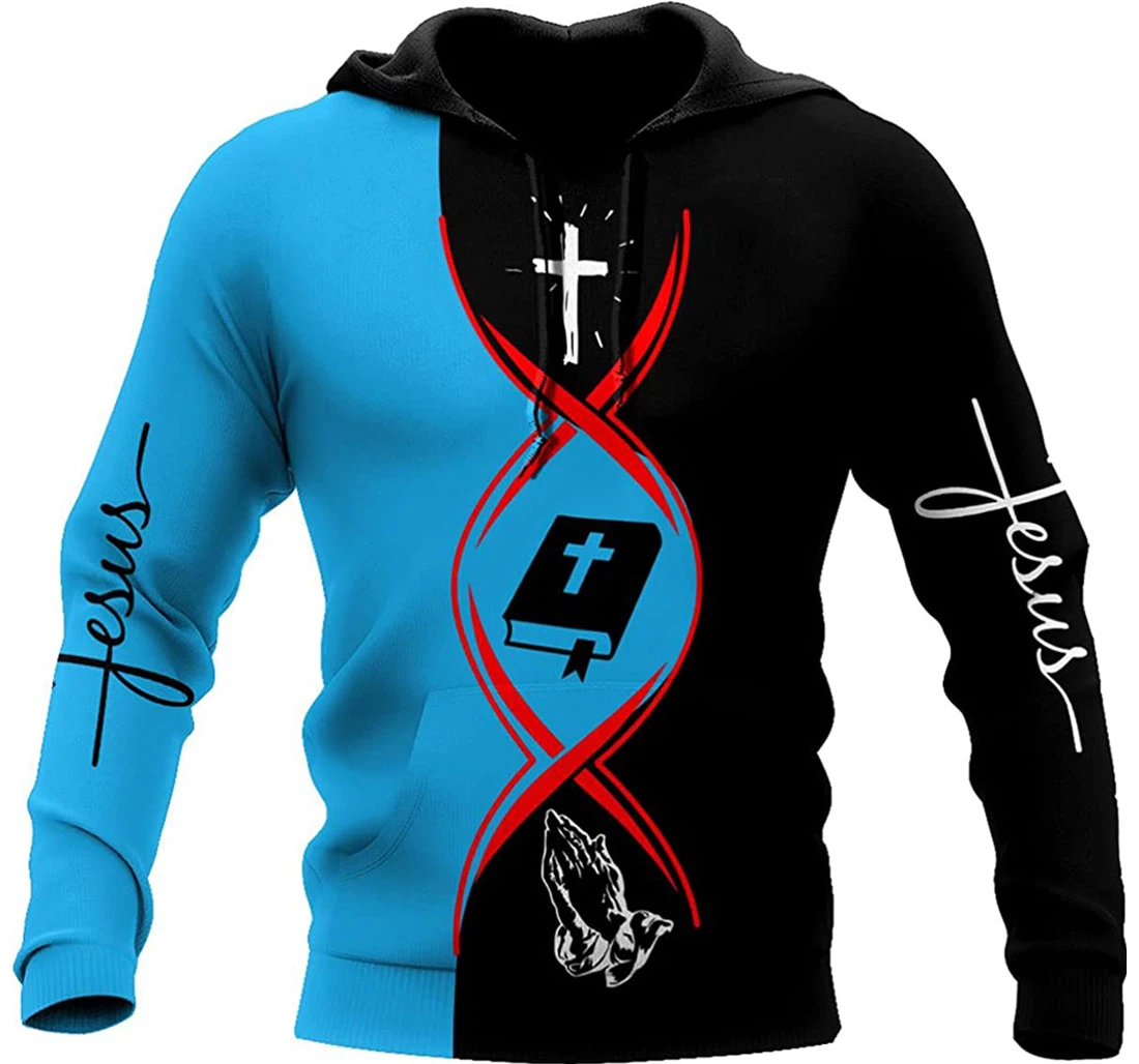 Jesus Green I Took A Dna Test God Is My Father - 3D Printed Pullover Hoodie