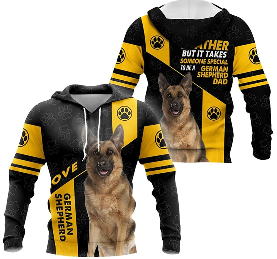 Any Man Can Be A Father But It Takes Some Special To Be A German Shepherd Dad - 3D Printed Pullover Hoodie
