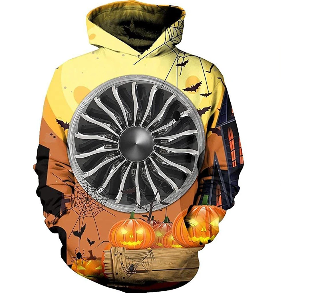Aircraft Mechanic Halloween Pefect - 3D Printed Pullover Hoodie