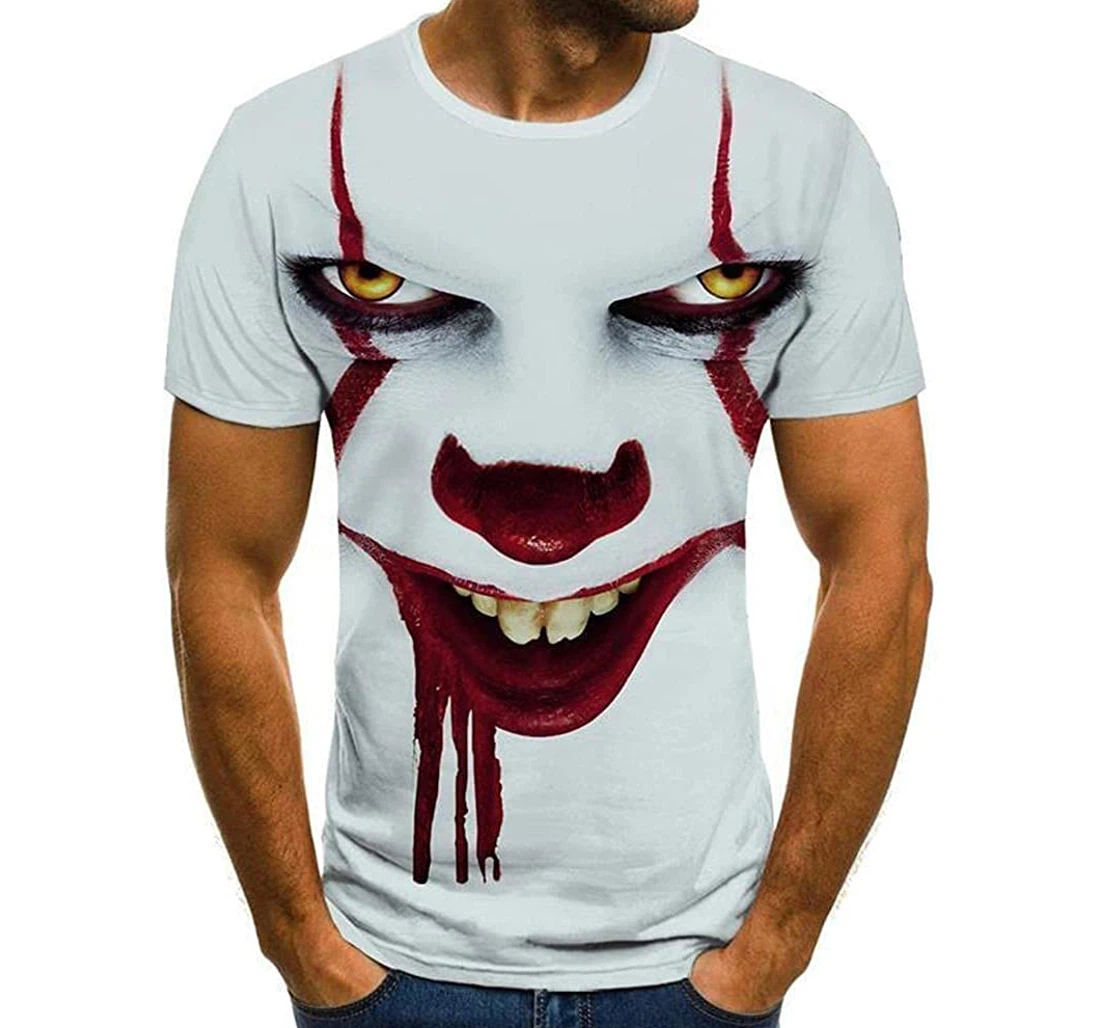 Halloween Horror Clown Scary Clown Halloween Horror Movie Character 1 - 3D Printed Pullover Hoodie