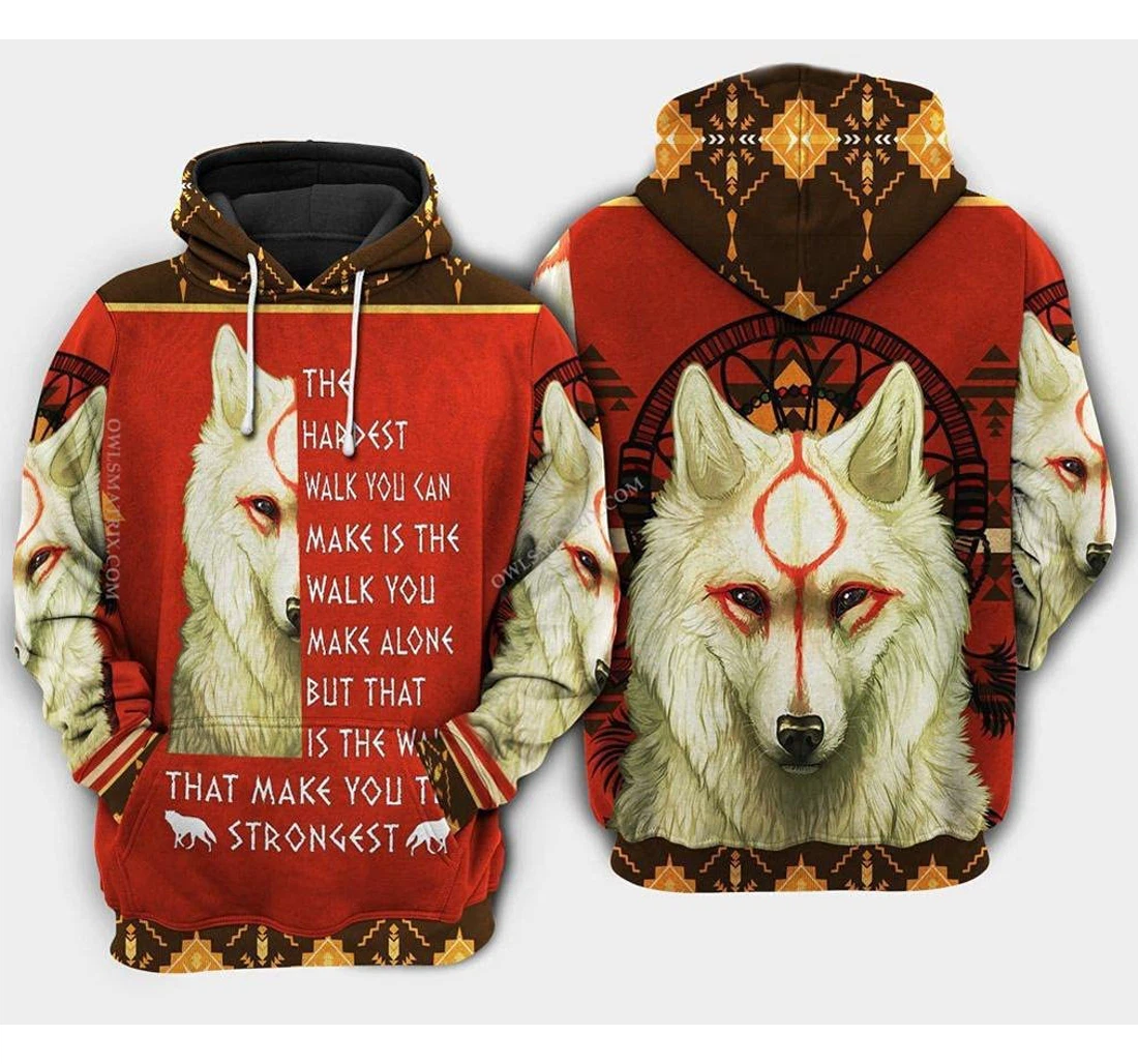 Wolf Make You Strong Pefect Jason Voorheers Jason Horror Halloween Gift - 3D Printed Pullover Hoodie