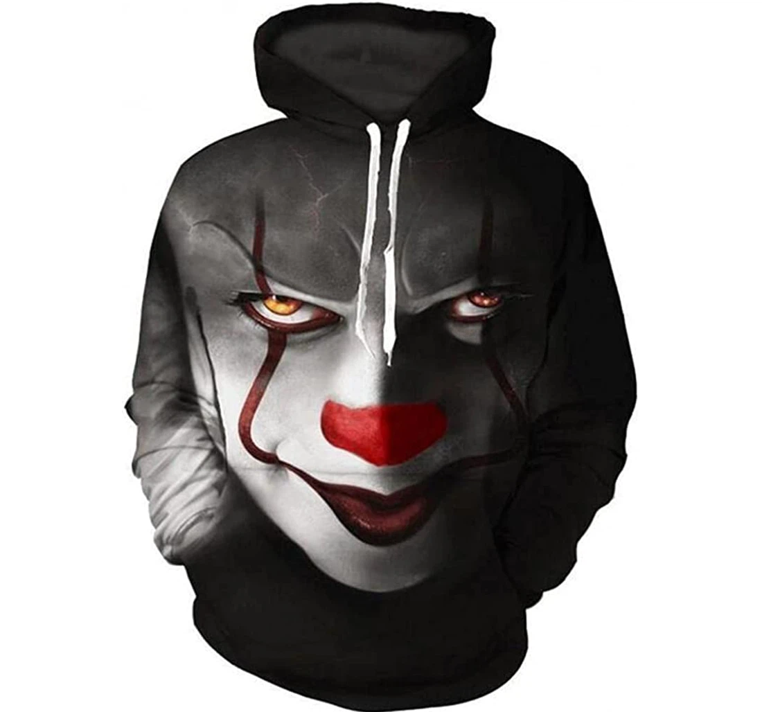 Horror Clown Scary Movie Clown Halloween 1 - 3D Printed Pullover Hoodie