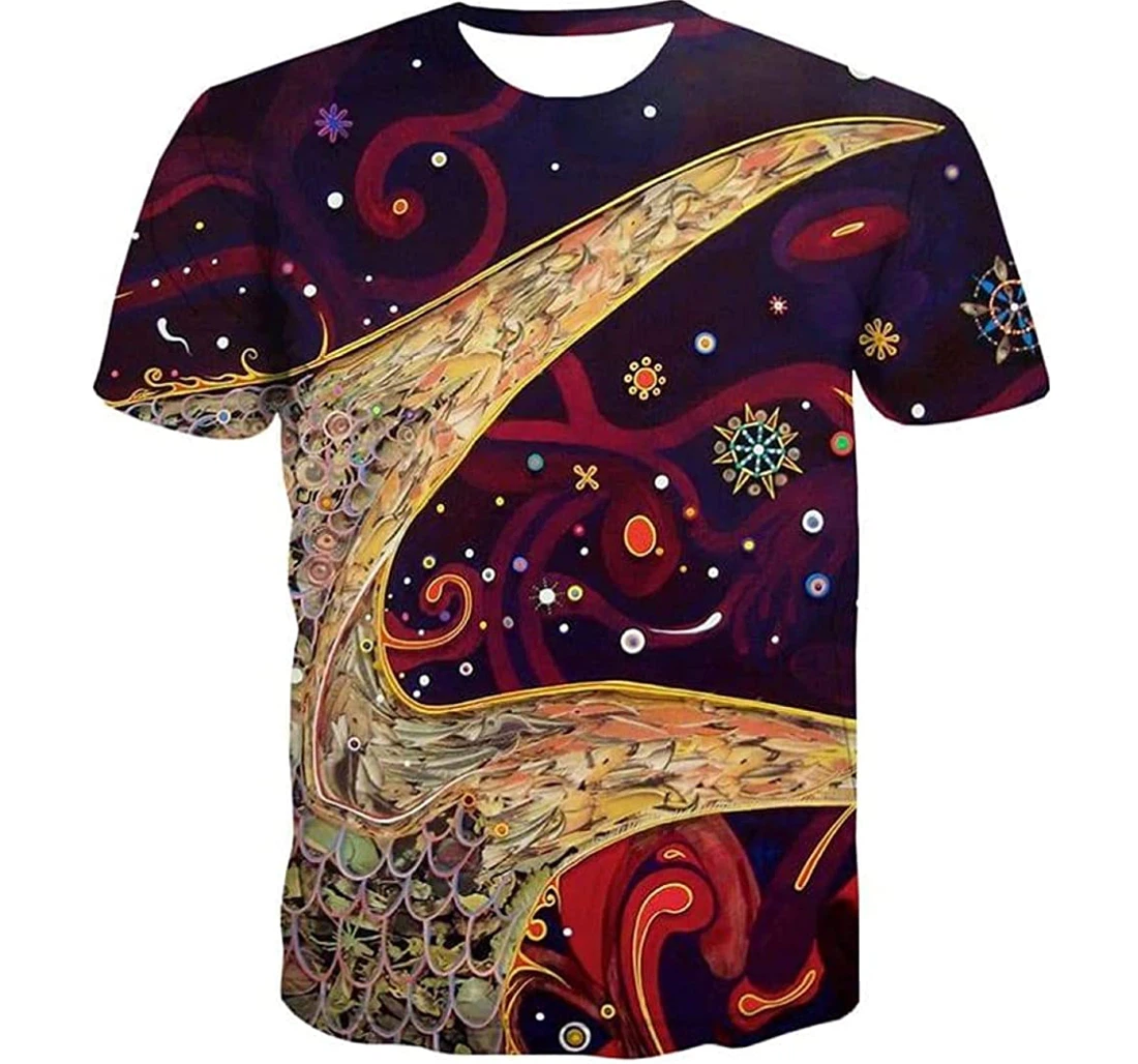 New Colorful Abstract Psychedelic Tshirts Cool Christmas - 3D Printed T-shirt