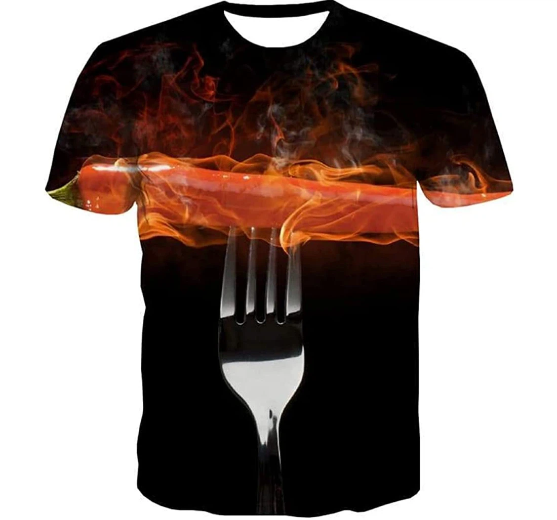 New Chili Graphic - 3D Printed T-shirt