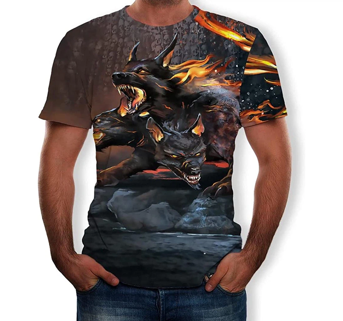 New Wolf Summer Cool Printing Top Blouse - 3D Printed T-shirt