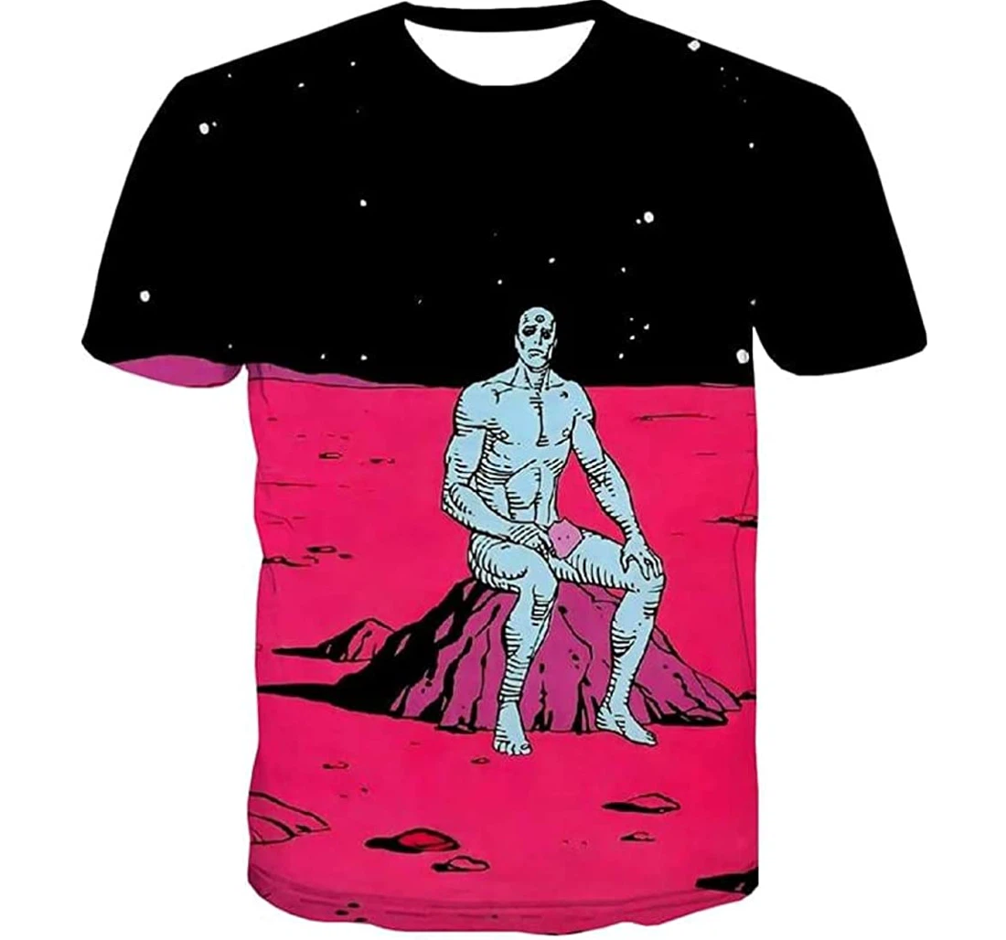 New Space Galaxy Cool Universe Rock - 3D Printed T-shirt