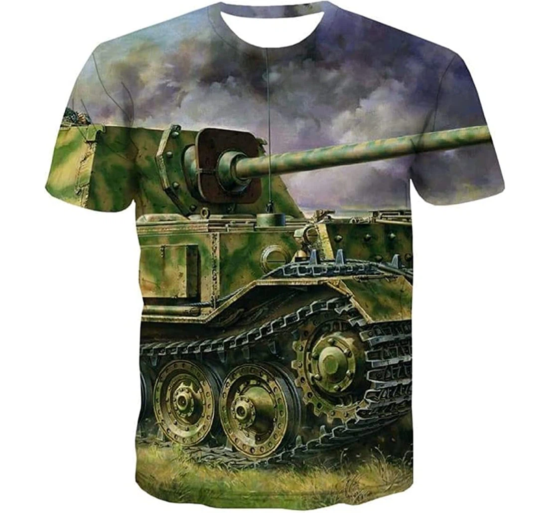 New Tank War Graphic Metal Funny - 3D Printed T-shirt