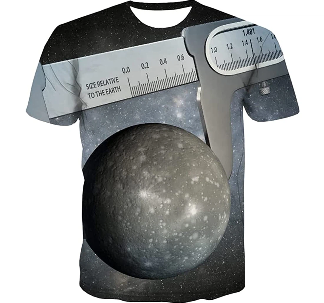 New Galaxy Universe Space Metal - 3D Printed T-shirt