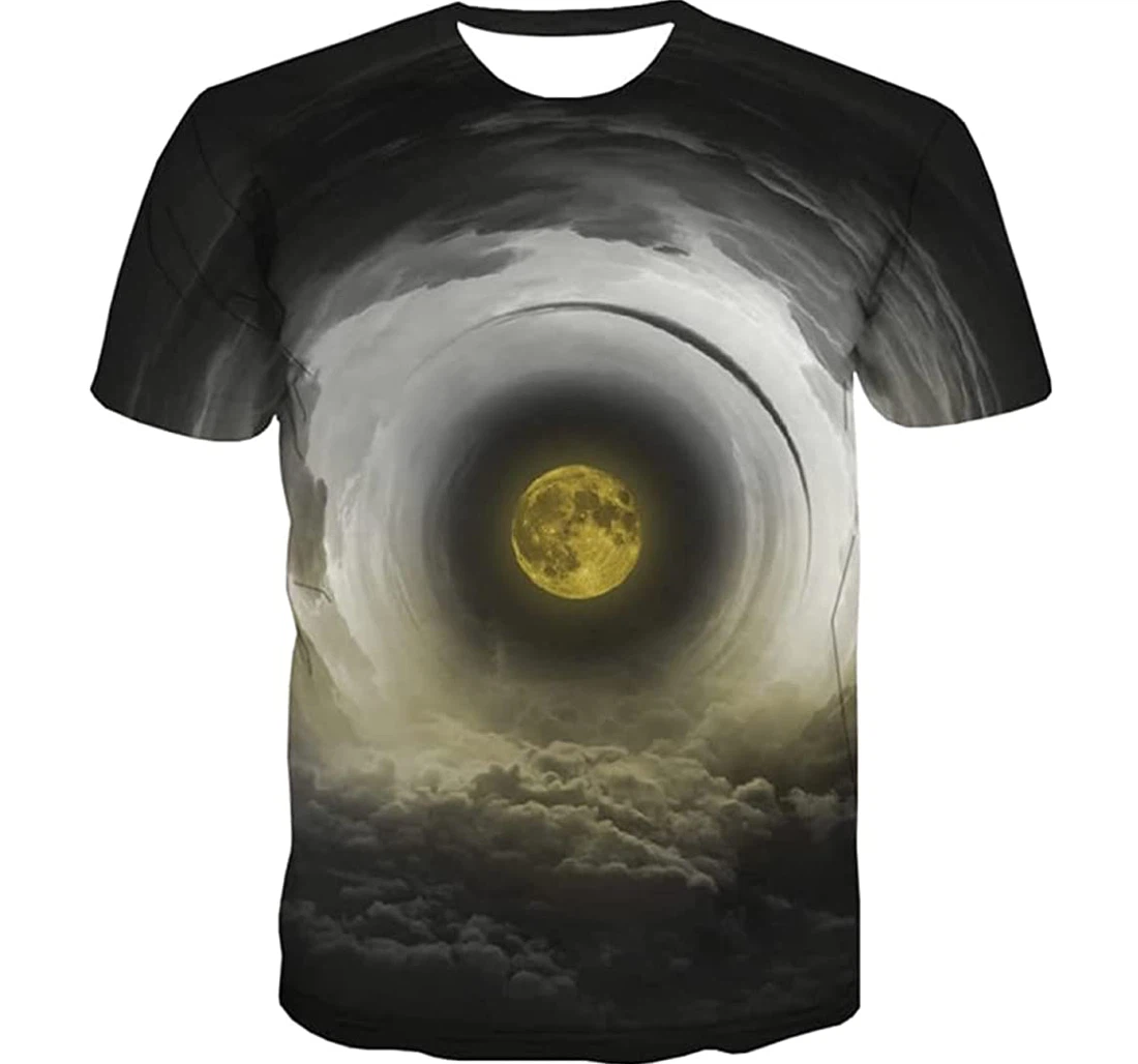 New Moon Space Funny Novel - 3D Printed T-shirt